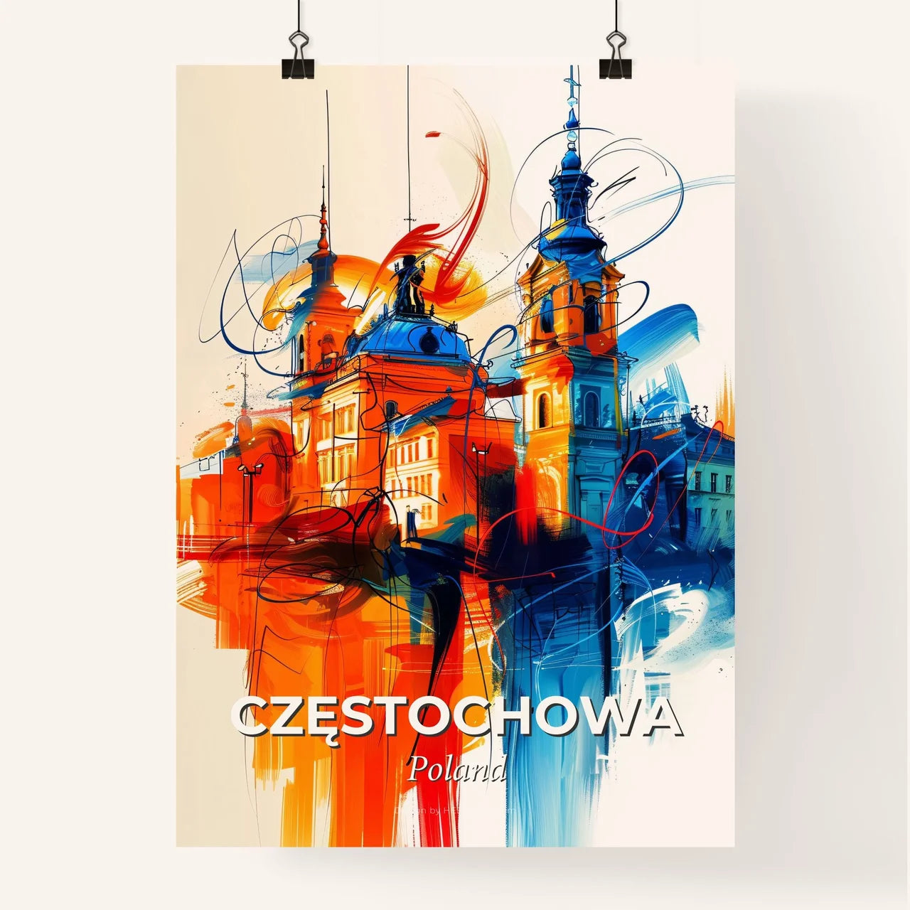 Vibrant Częstochowa, Poland Poster