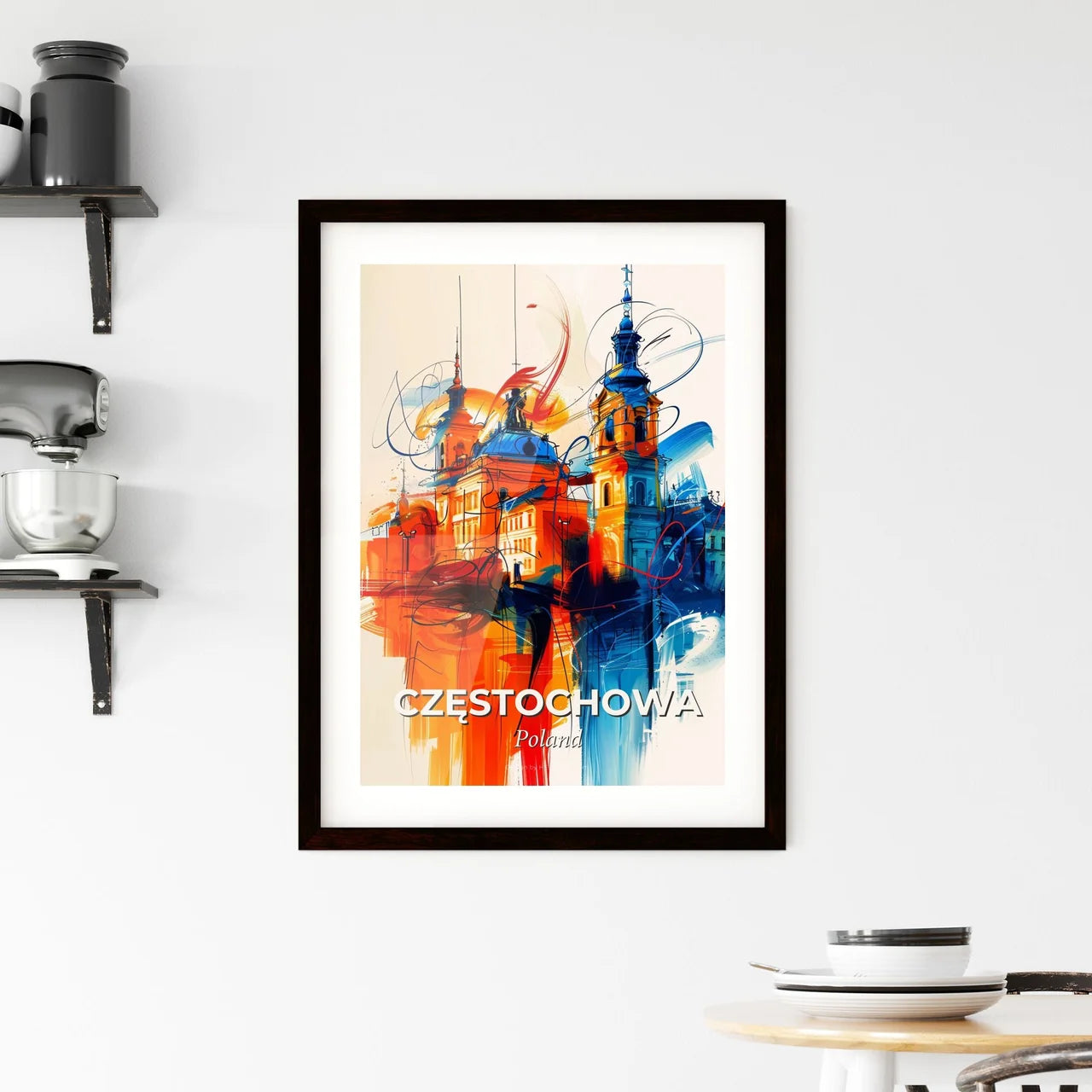 Vibrant Częstochowa, Poland Framed Print