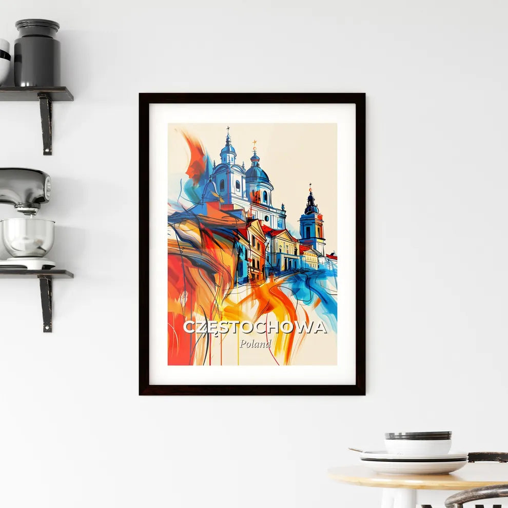 Vibrant Częstochowa, Poland Framed Print