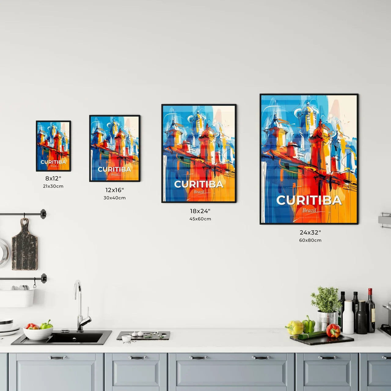 Vibrant Curitiba, Brazil Kitchen Art
