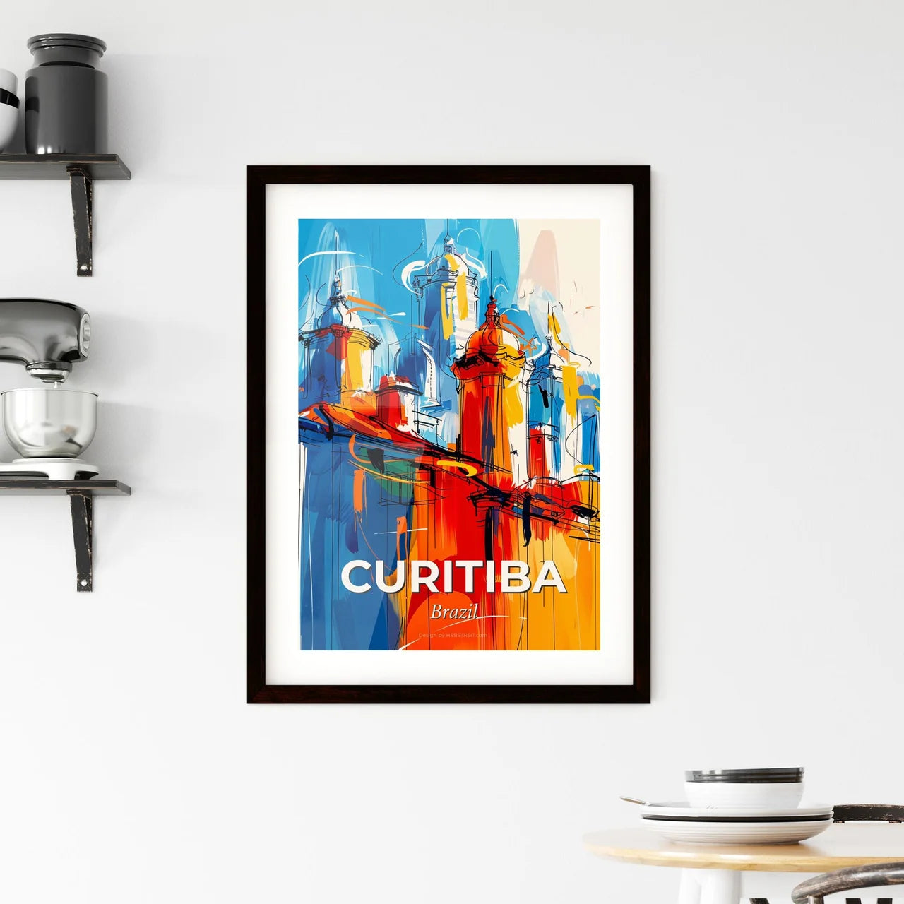 Vibrant Curitiba, Brazil Framed Print