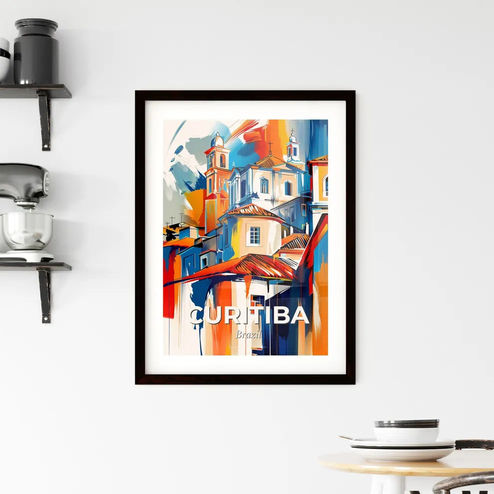 Vibrant Curitiba, Brazil Framed Print