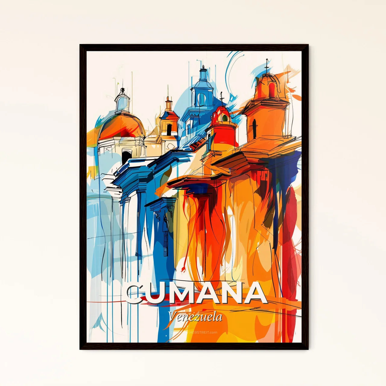 Vibrant Cumana, Venezuela Art Print