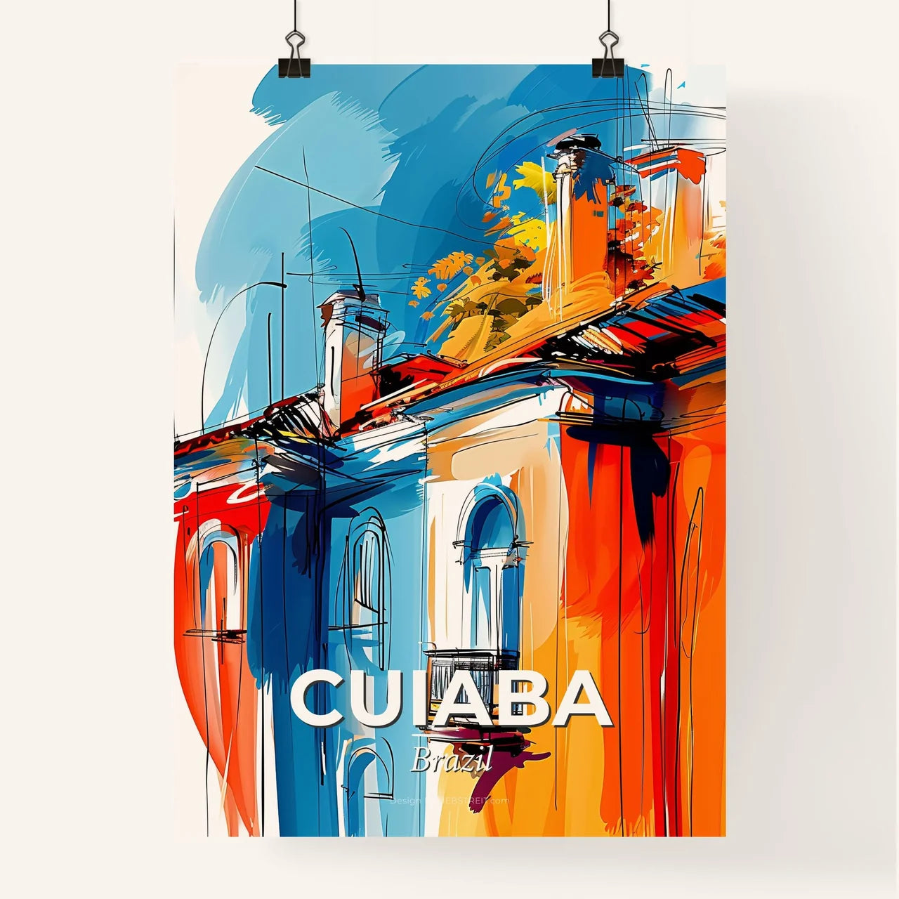 Vibrant Cuiaba, Brazil Poster