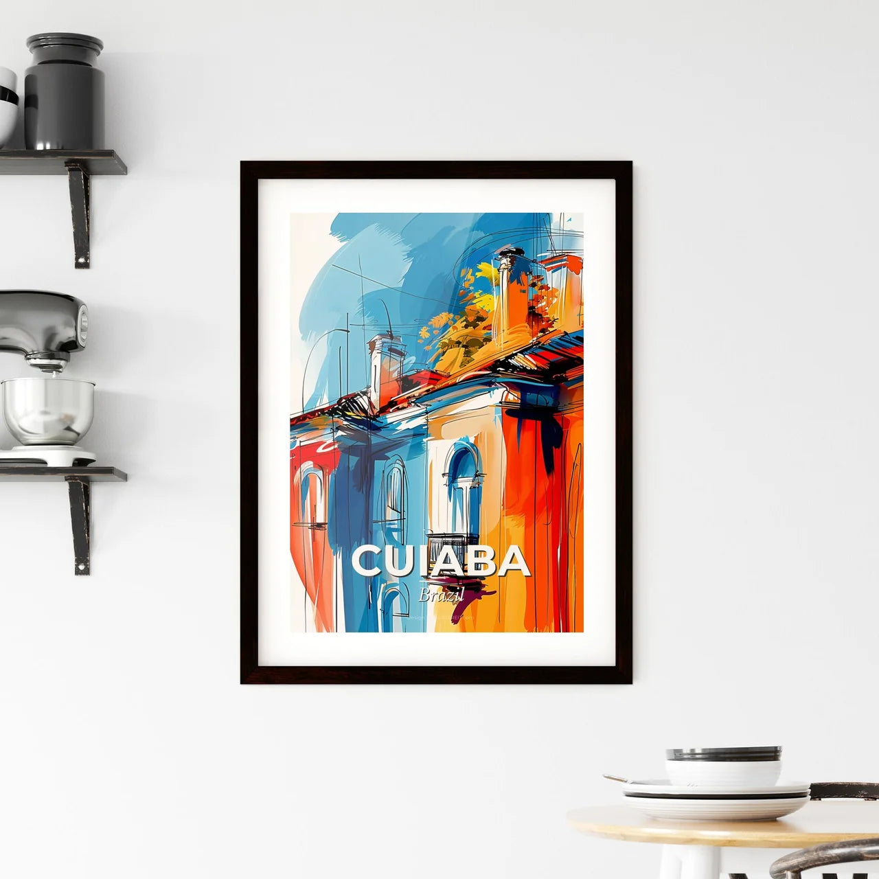 Vibrant Cuiaba, Brazil Framed Print