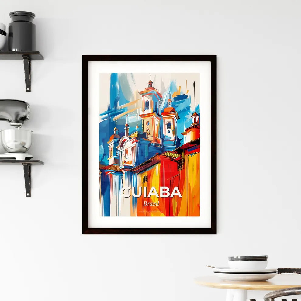 Vibrant Cuiaba, Brazil Framed Print