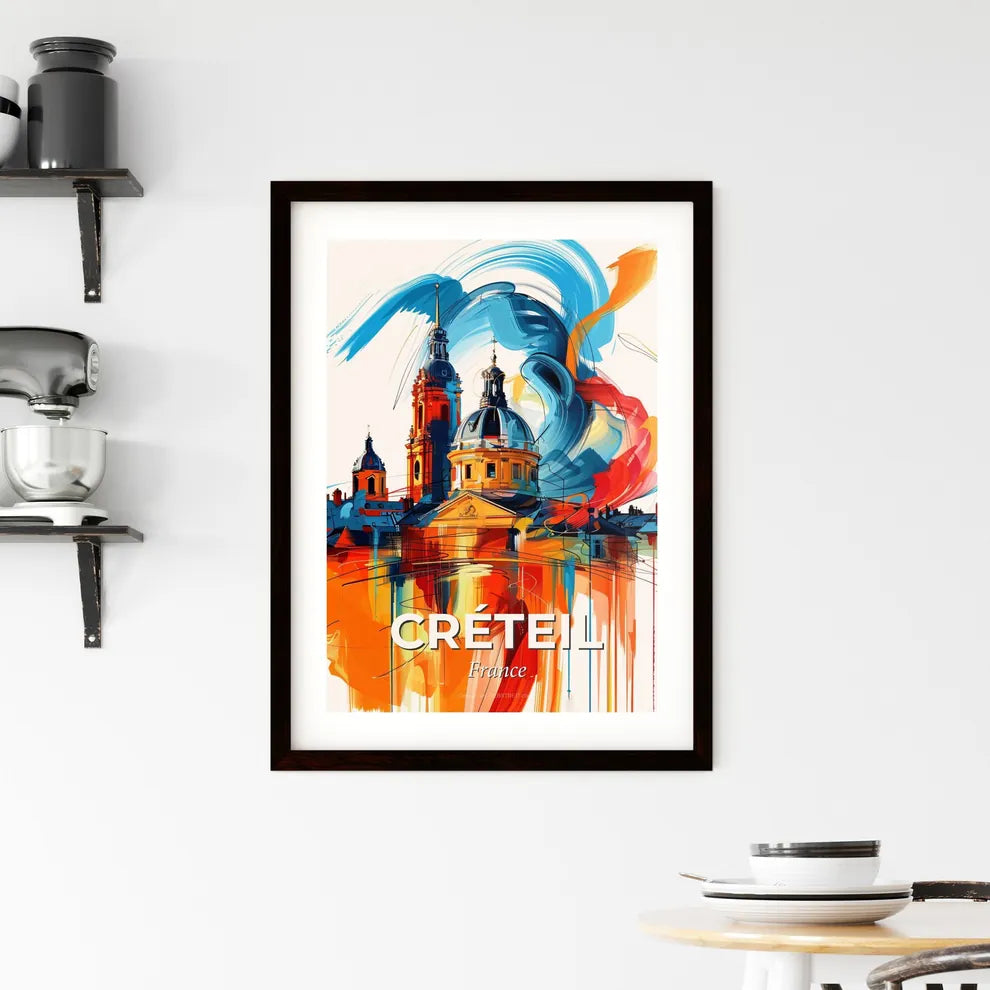 Vibrant Créteil, France Framed Print