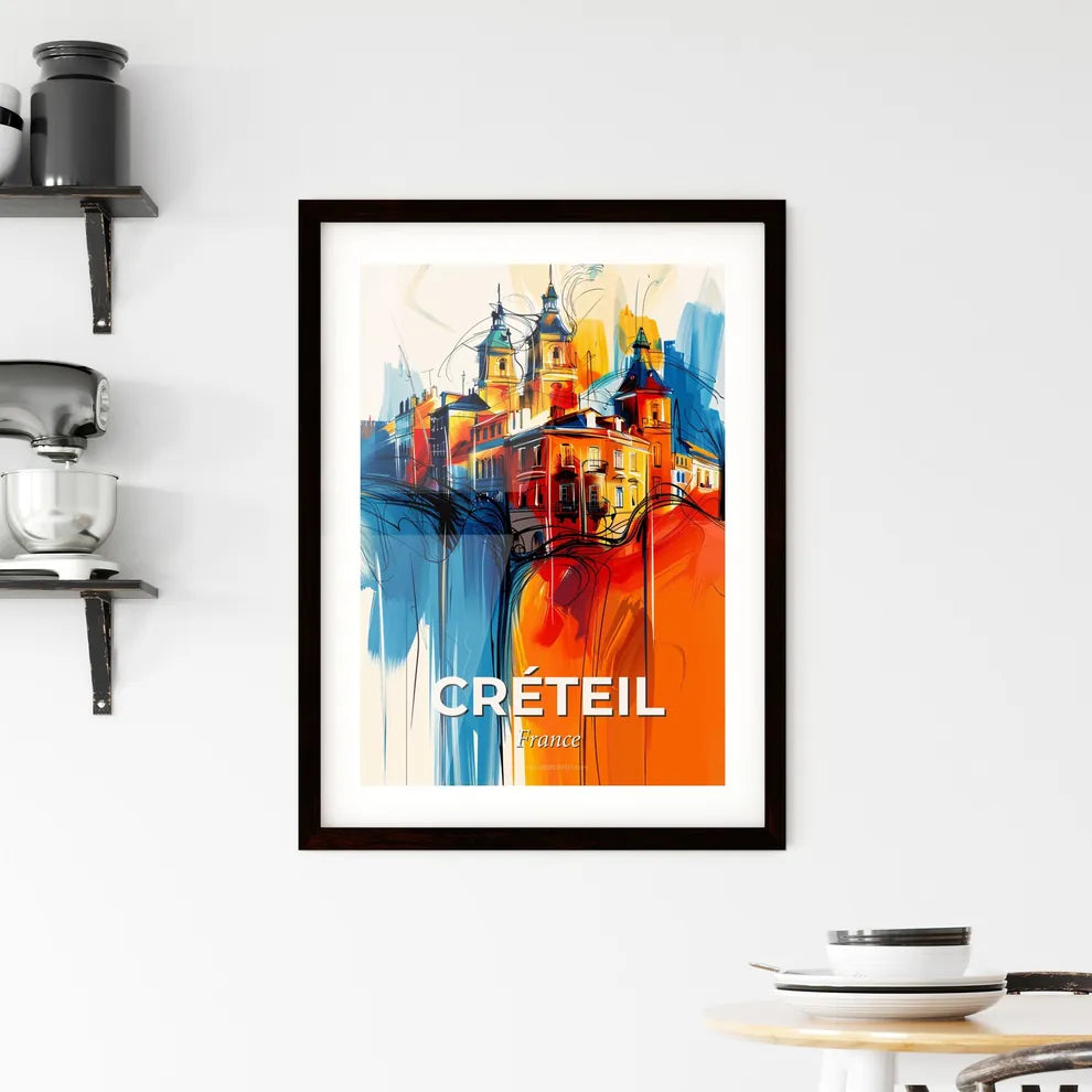 Vibrant Créteil, France Framed Print