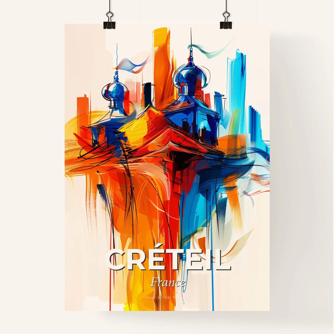 Vibrant Créteil, France Poster