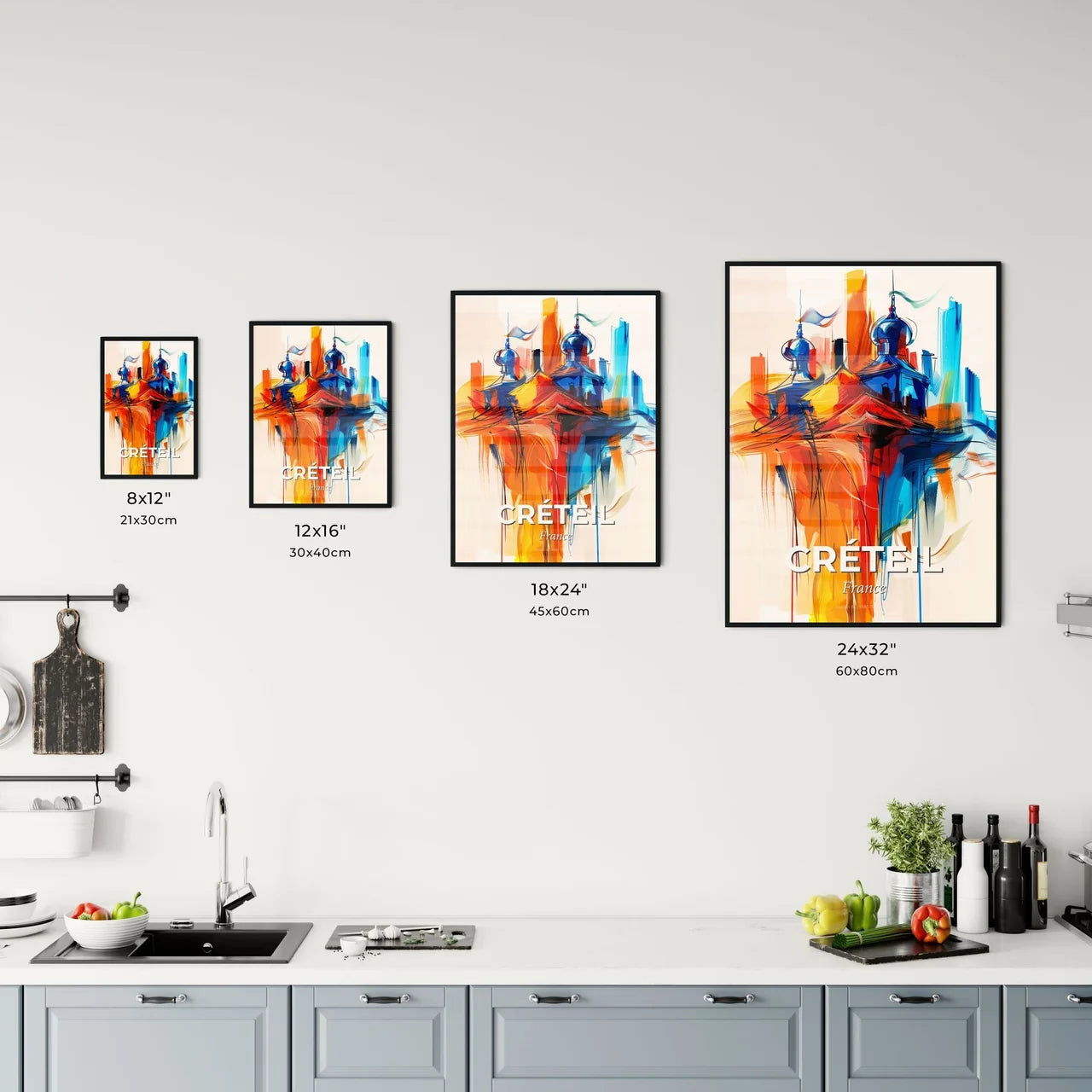 Vibrant Créteil, France Kitchen Art