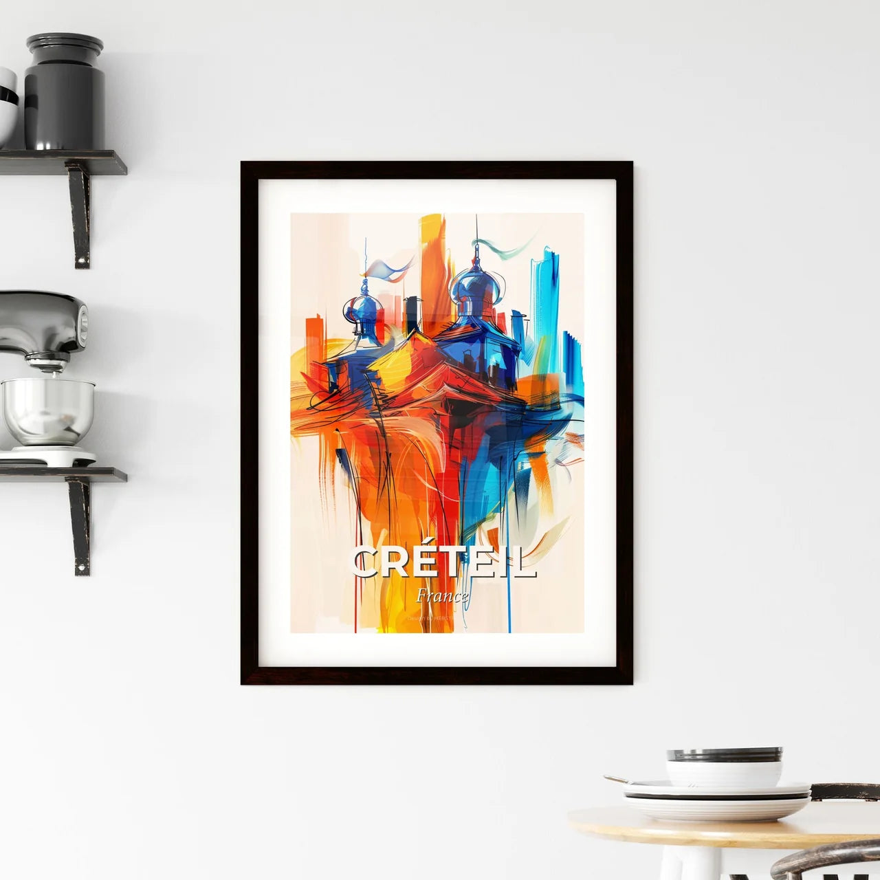 Vibrant Créteil, France Framed Print