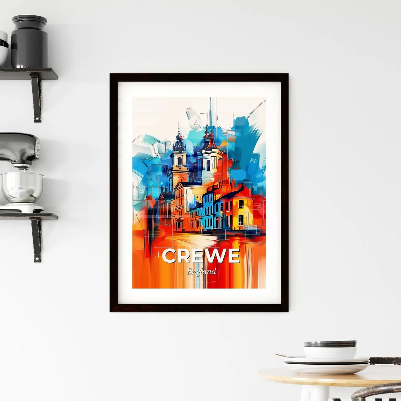 Vibrant Crewe, England Framed Print