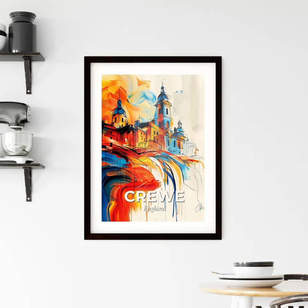 Vibrant Crewe, England Framed Print