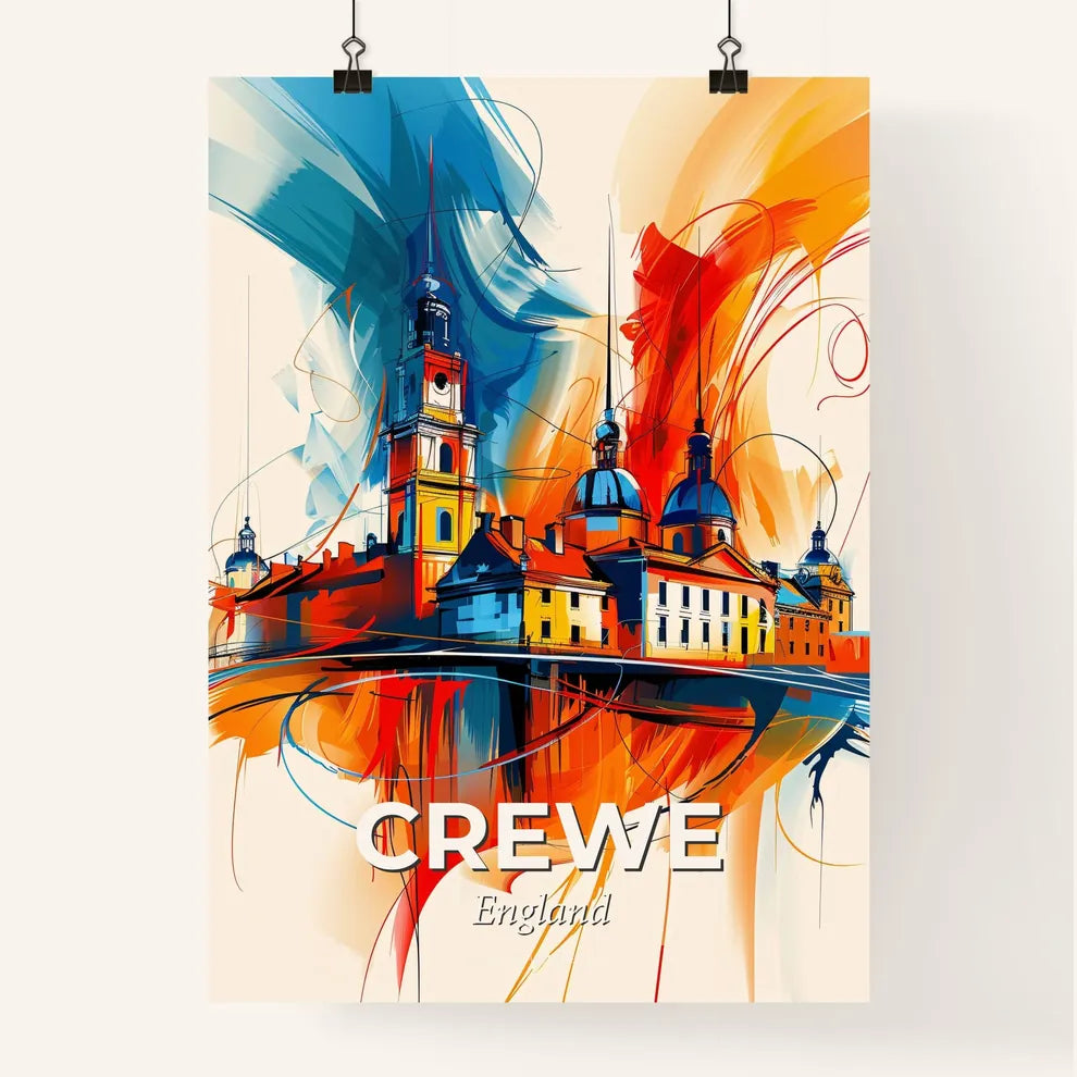 Vibrant Crewe, England Poster