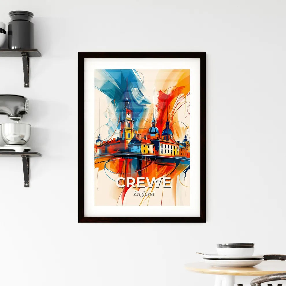 Vibrant Crewe, England Framed Print