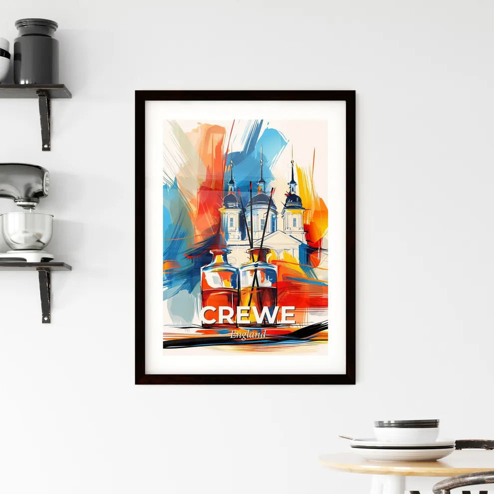 Vibrant Crewe, England Framed Print