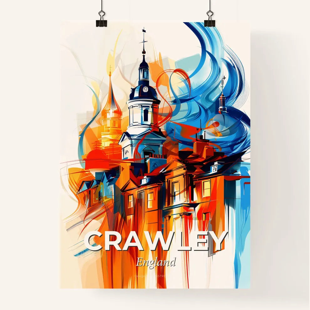 Vibrant Crawley, England Poster
