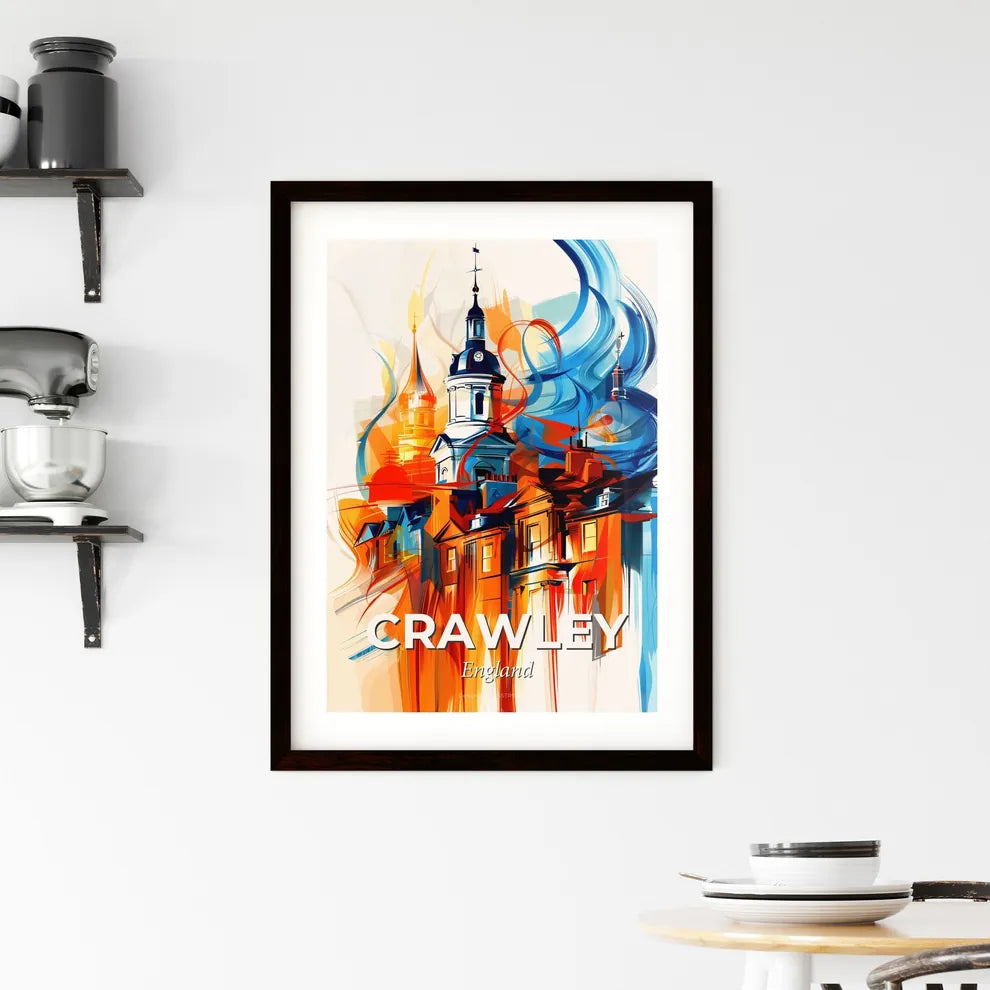 Vibrant Crawley, England Framed Print
