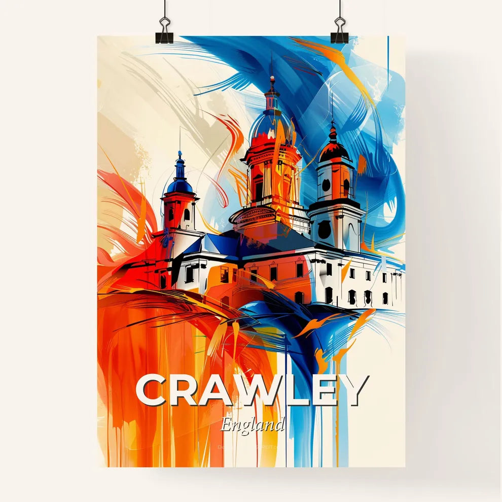 Vibrant Crawley, England Poster