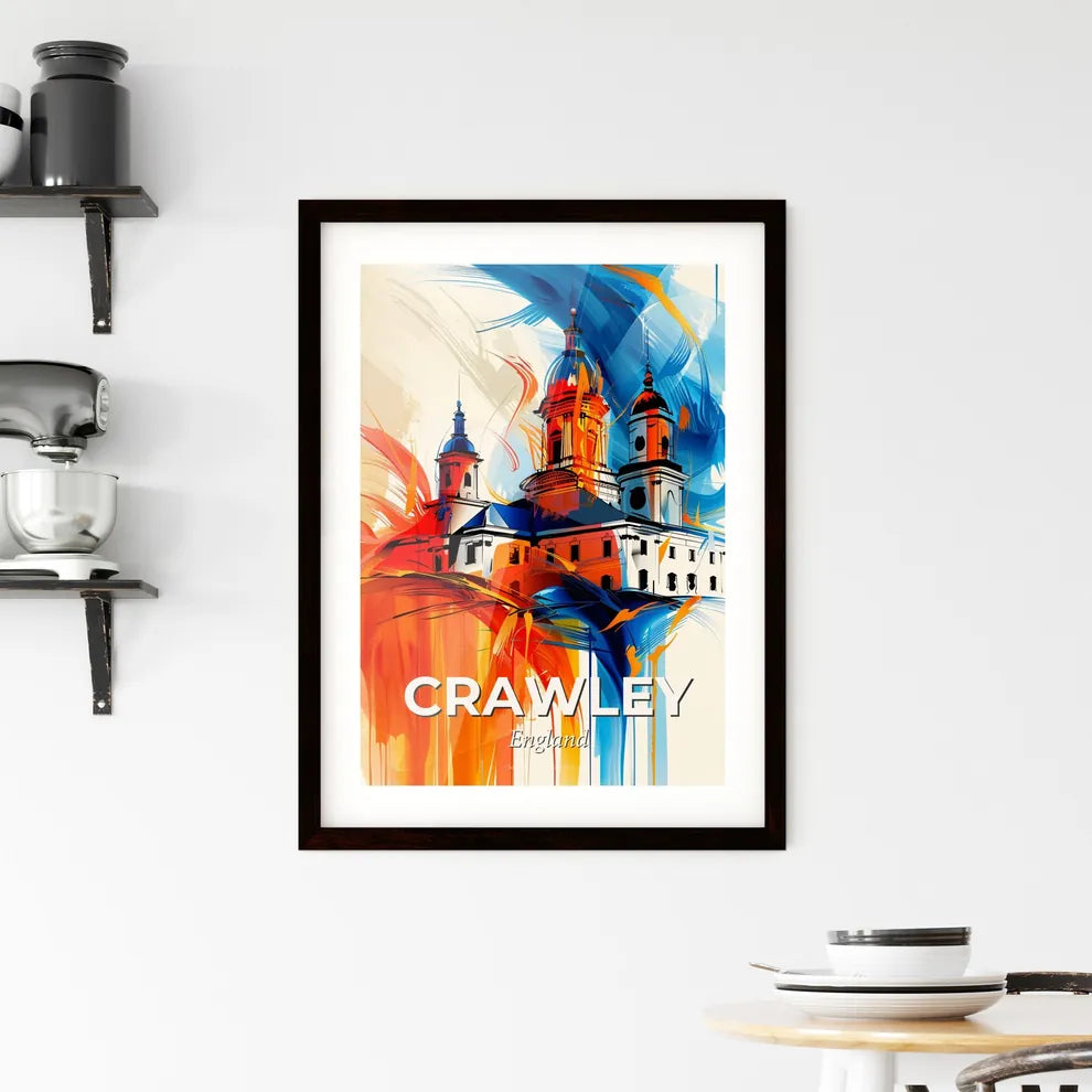Vibrant Crawley, England Framed Print