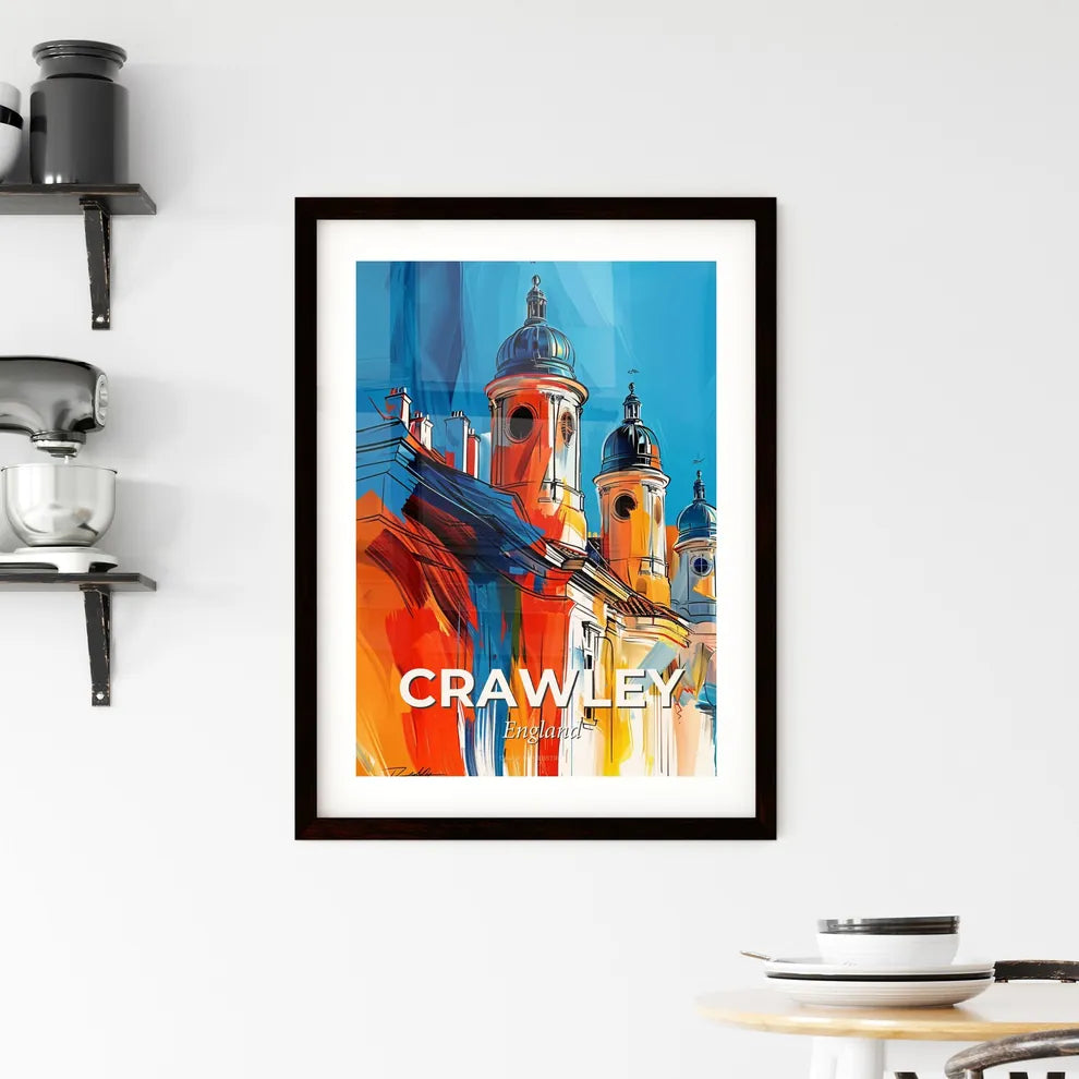 Vibrant Crawley, England Framed Print