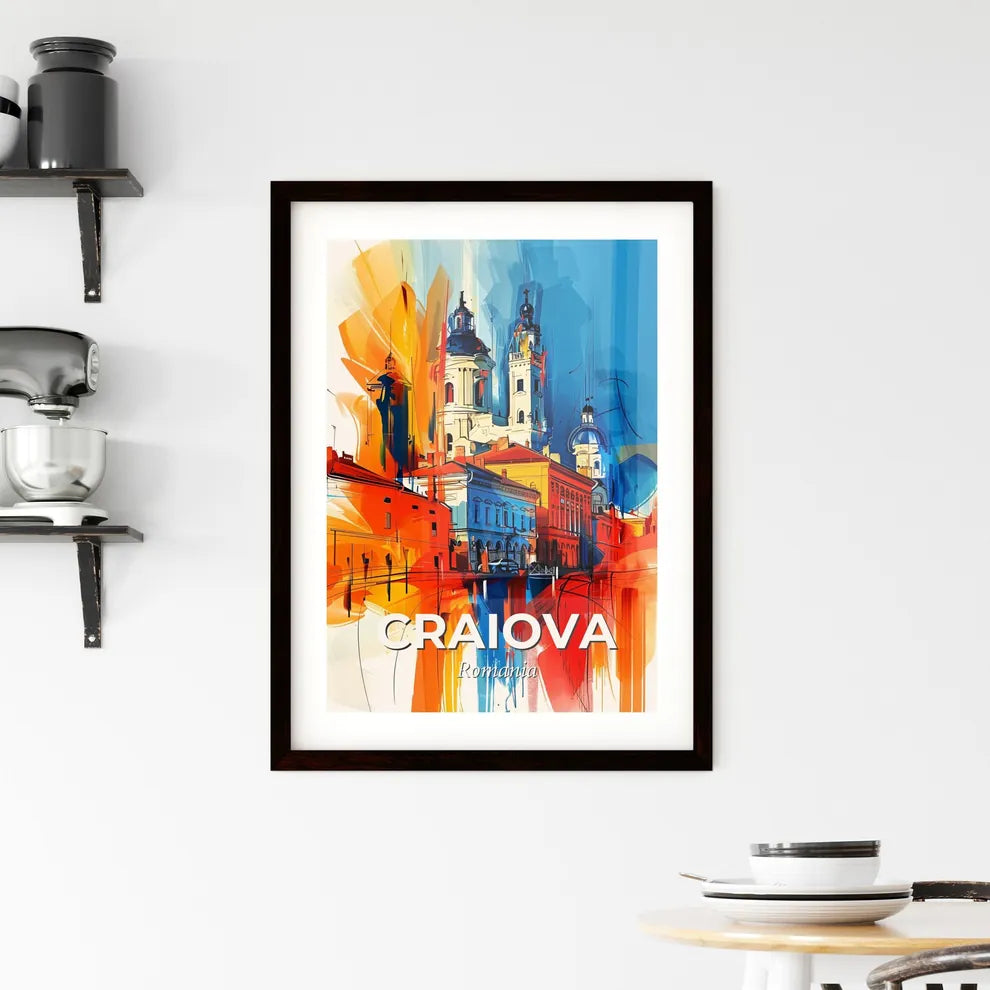 Vibrant Craiova, Romania Framed Print