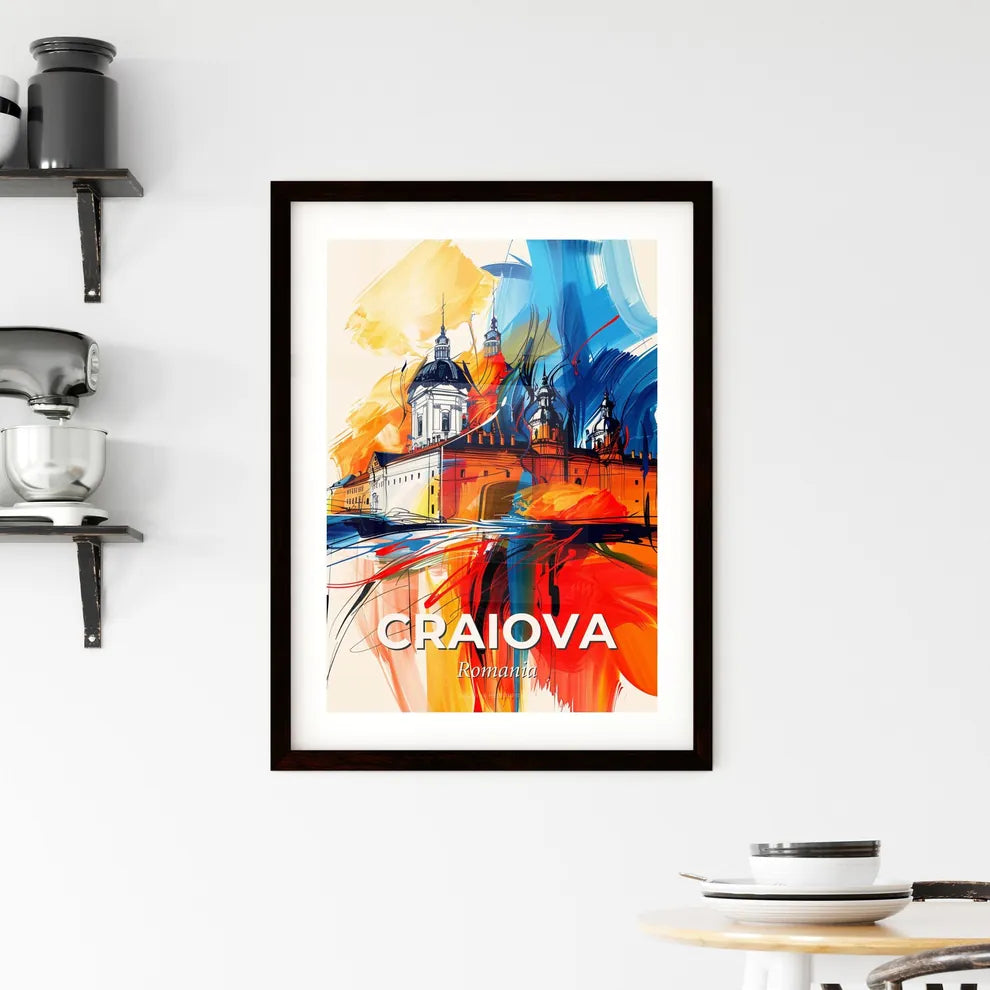 Vibrant Craiova, Romania Framed Print