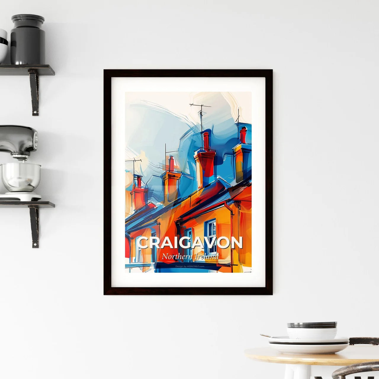 Vibrant Craigavon, Northern Ireland Framed Print