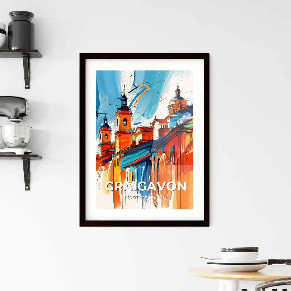 Vibrant Craigavon, Northern Ireland Framed Print