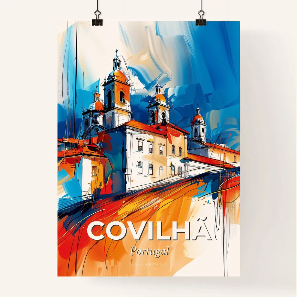 Vibrant Covilhã, Portugal Poster