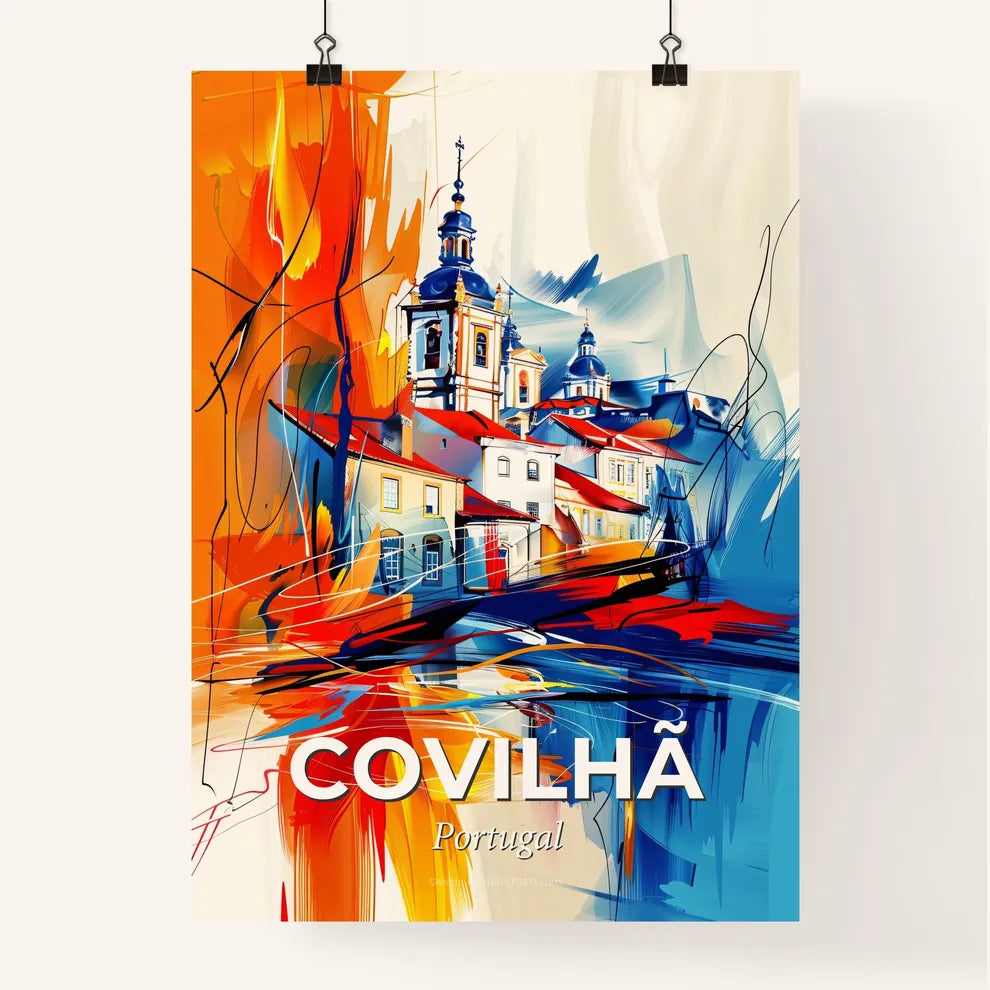 Vibrant Covilhã, Portugal Poster