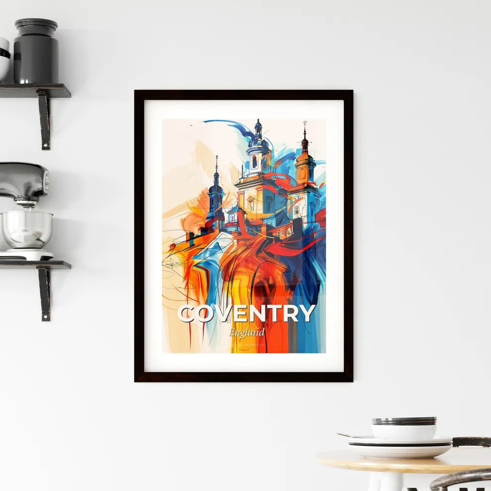 Vibrant Coventry, England Framed Print