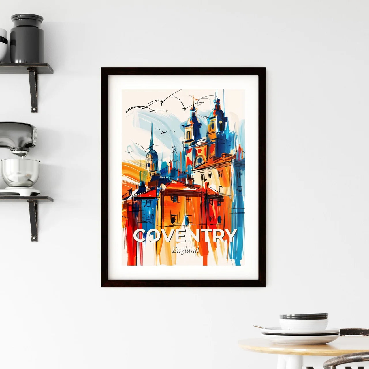 Vibrant Coventry, England Framed Print