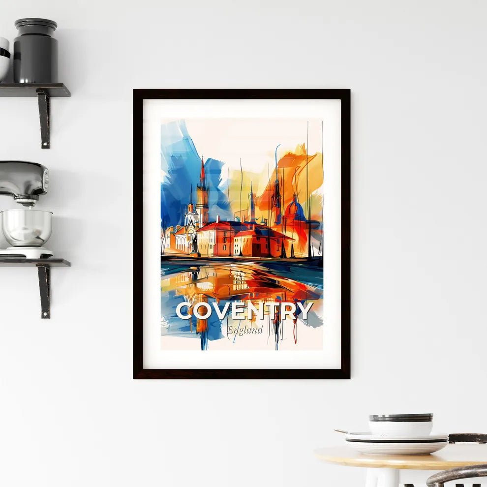 Vibrant Coventry, England Framed Print