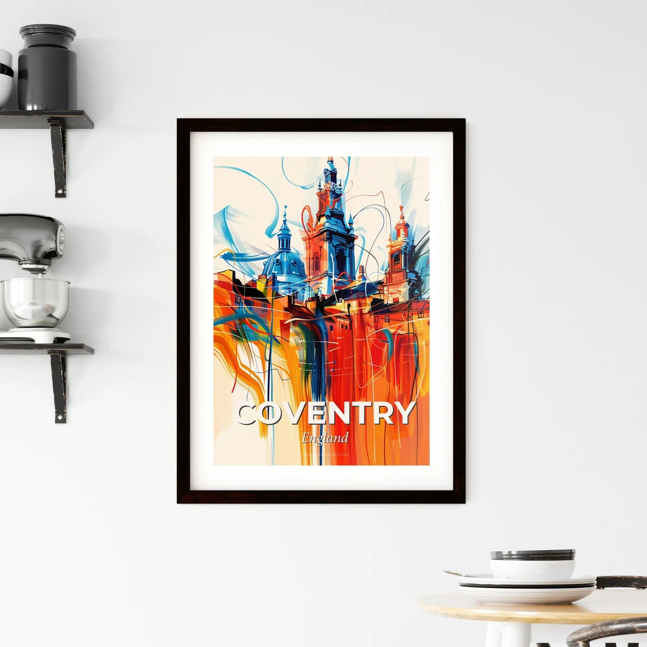 Vibrant Coventry, England Framed Print