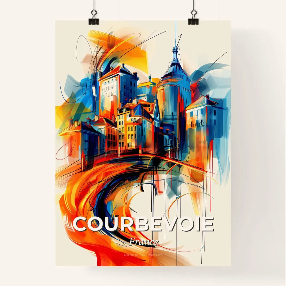 Vibrant Courbevoie, France Poster