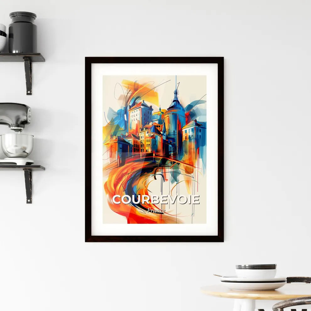 Vibrant Courbevoie, France Framed Print