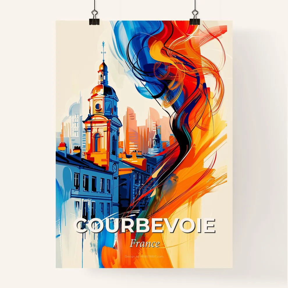 Vibrant Courbevoie, France Poster