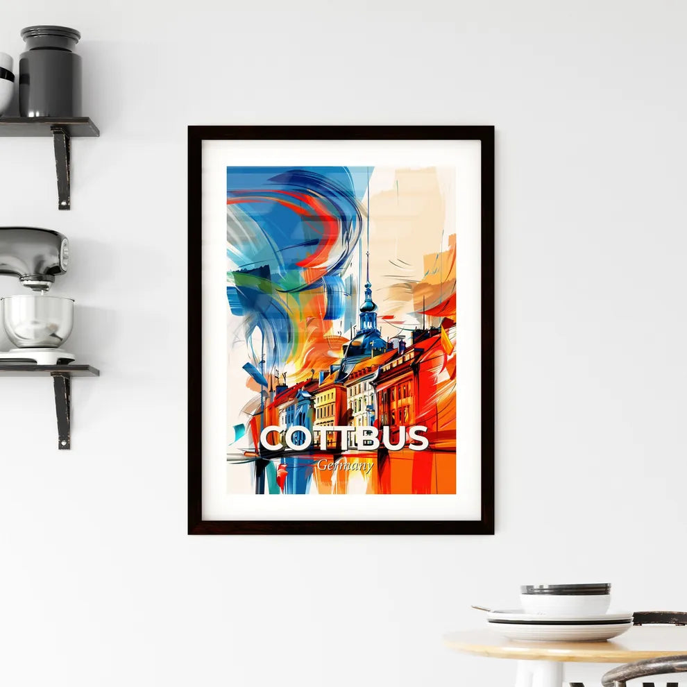 Vibrant Cottbus, Germany Framed Print