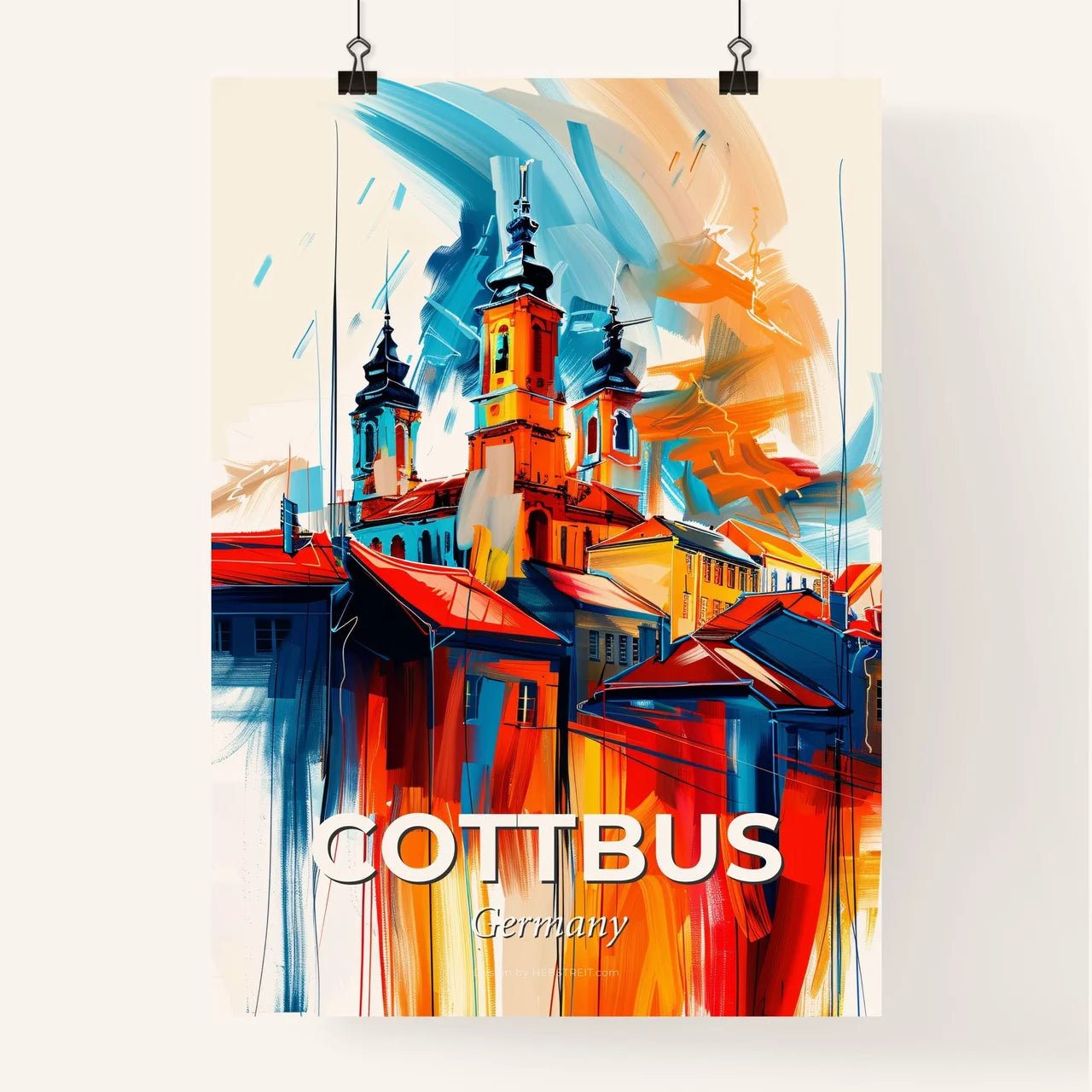 Vibrant Cottbus, Germany Poster