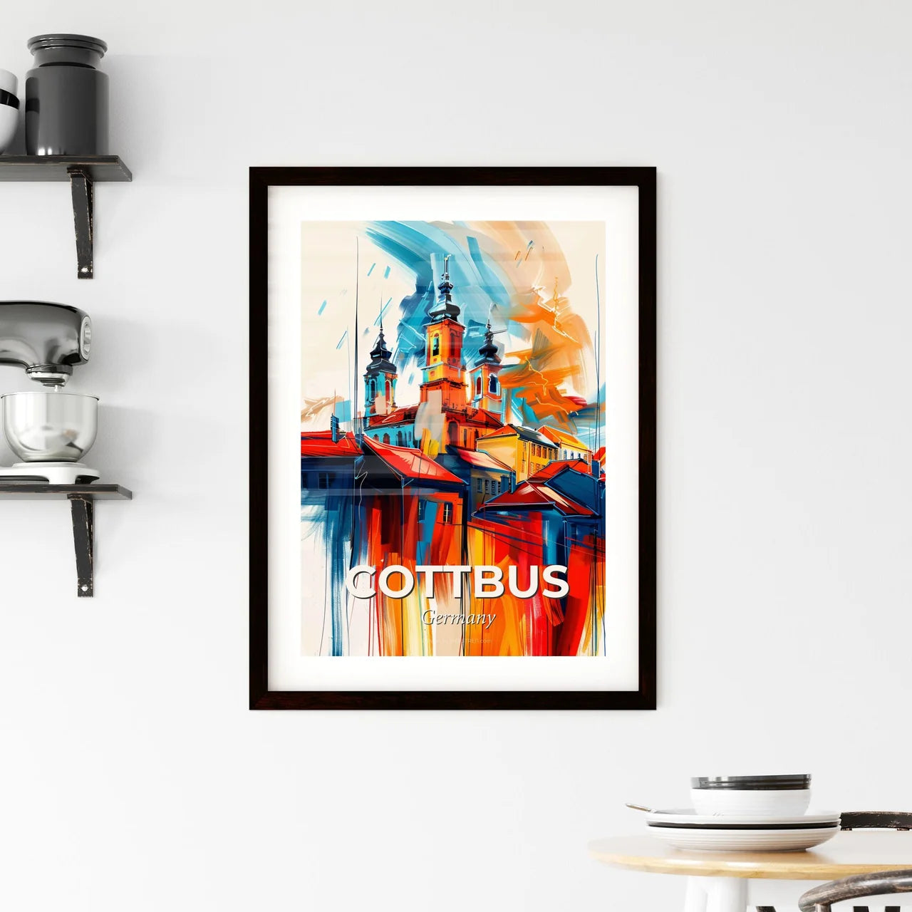 Vibrant Cottbus, Germany Framed Print