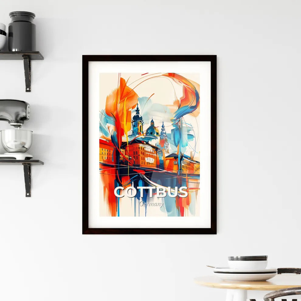 Vibrant Cottbus, Germany Framed Print