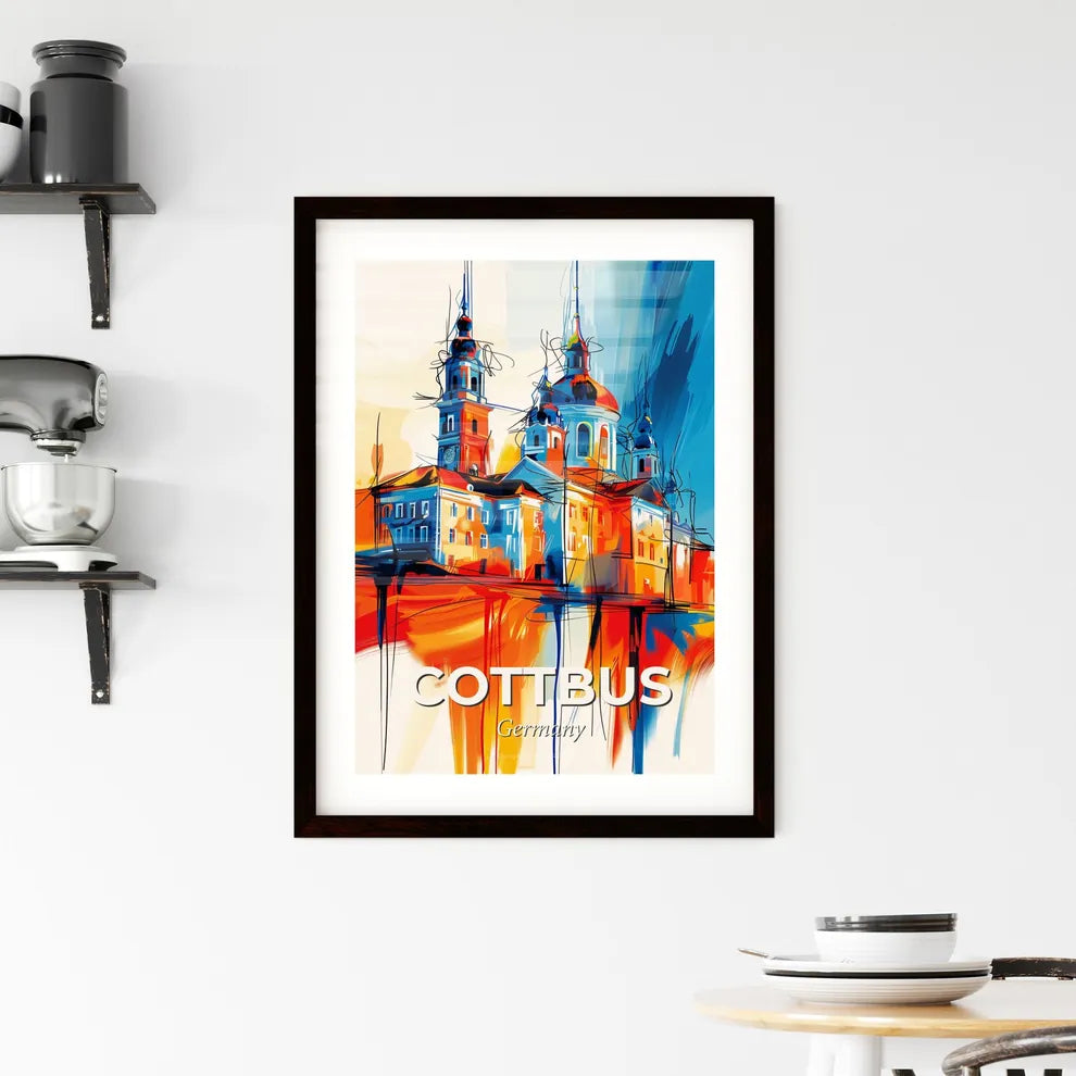 Vibrant Cottbus, Germany Framed Print