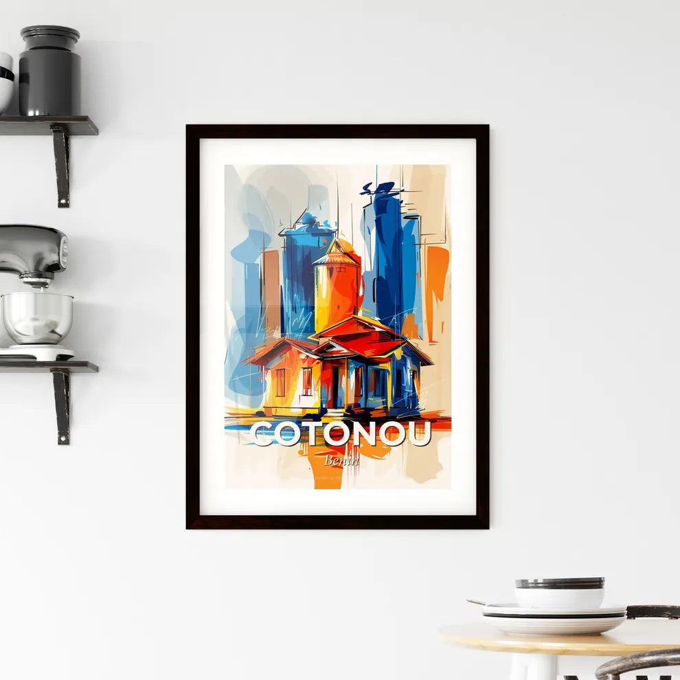 Vibrant Cotonou, Benin Framed Print