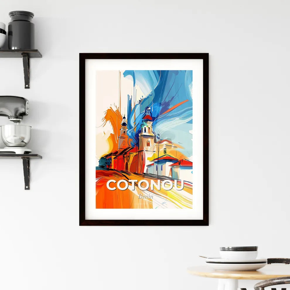 Vibrant Cotonou, Benin Framed Print