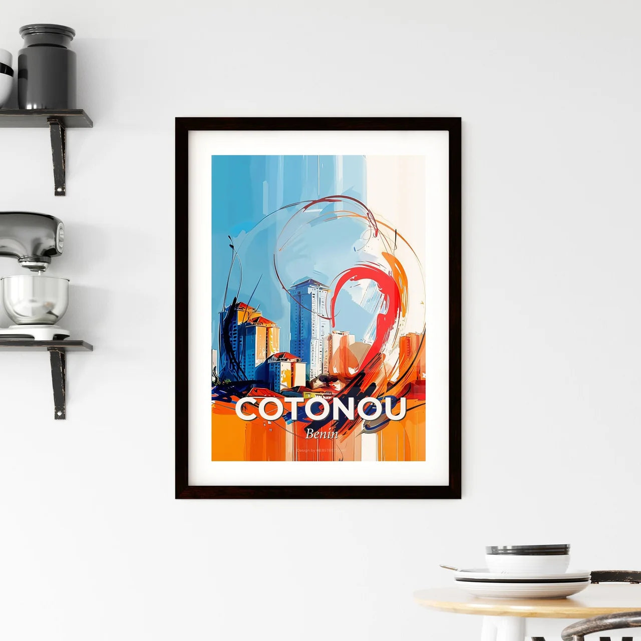 Vibrant Cotonou, Benin Framed Print