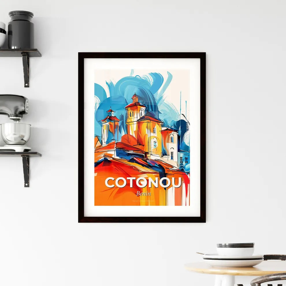 Vibrant Cotonou, Benin Framed Print