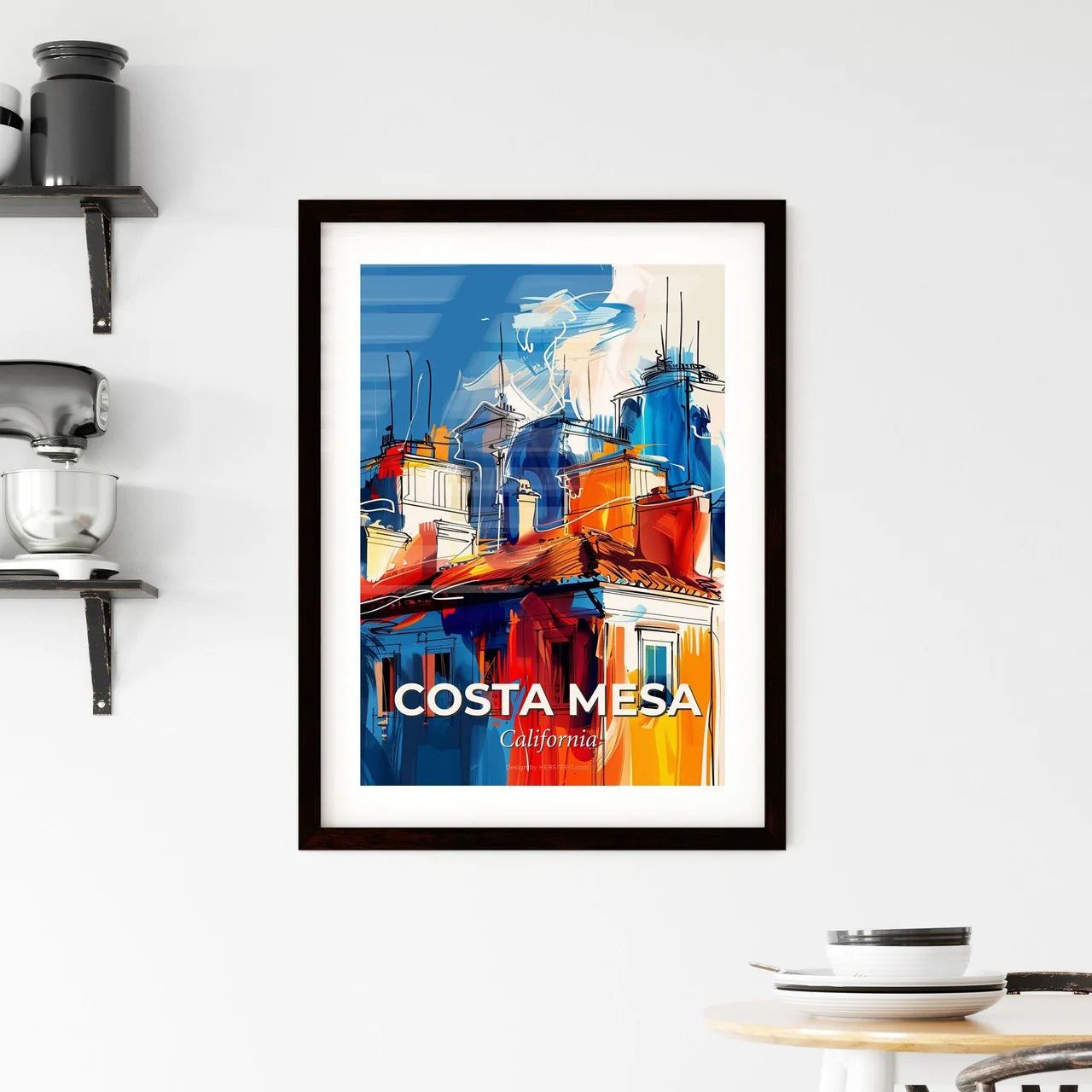 Vibrant Costa Mesa, California Framed Print