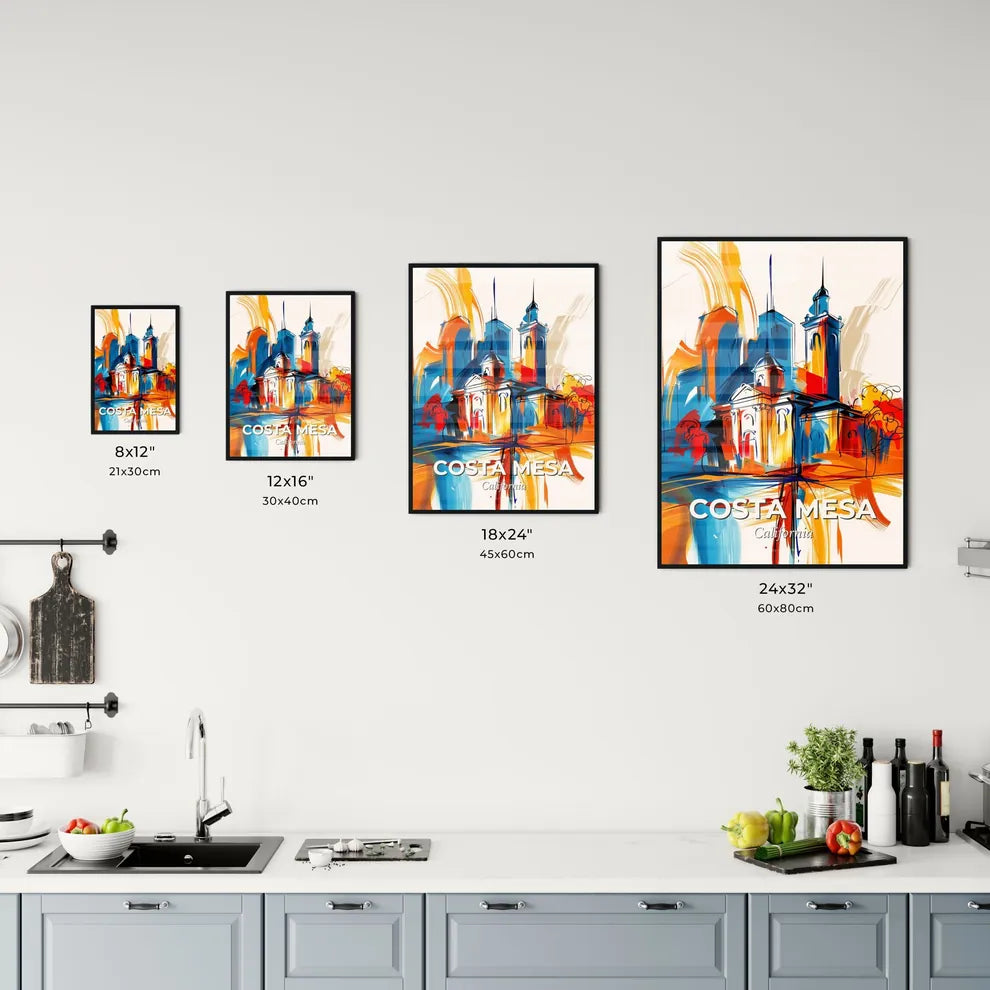 Vibrant Costa Mesa, California Kitchen Art