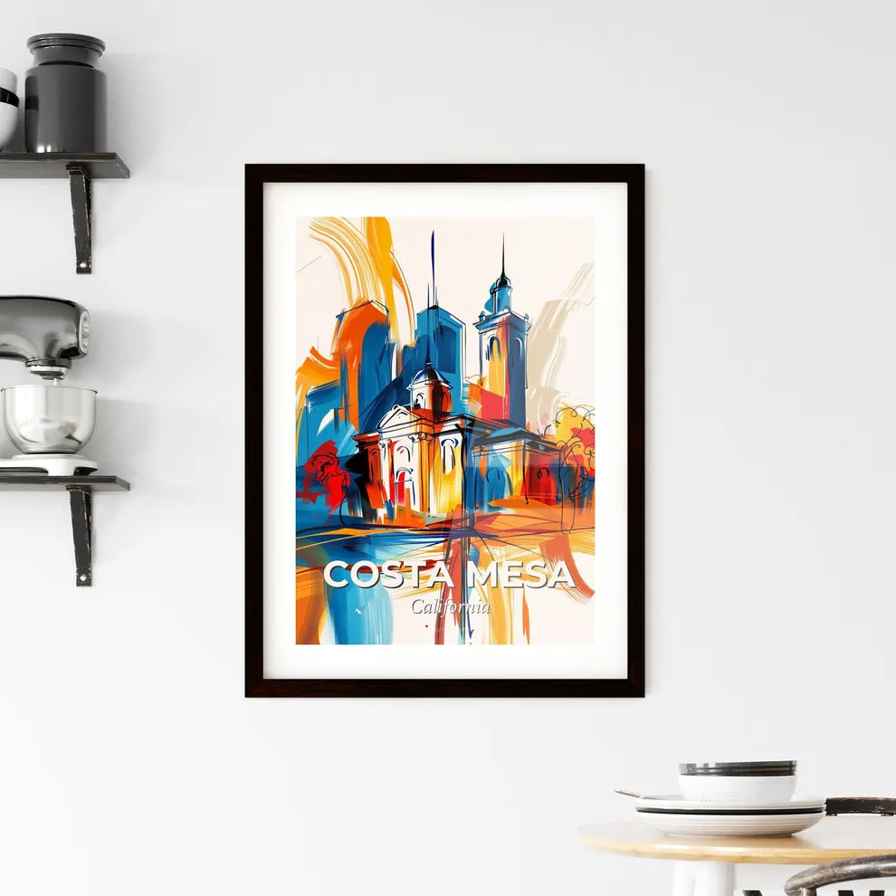 Vibrant Costa Mesa, California Framed Print